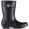 Hunter Women's Original Short Rain Boots In Black -Blundstone || Sorel || Hunter Shop 1 9 19 hunter original short wellington boots black 2 1100x