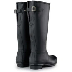 Hunter Women's Original Back Adjustable Rain Boots In Black -Blundstone || Sorel || Hunter Shop 7 5 75 hunter original back adjustable black 3 1 1100x