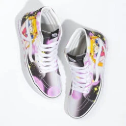 Vans X Pretty Guardian Sailor Moon Sk8-Hi In Black/Pink -Blundstone || Sorel || Hunter Shop VN 0A7Q5NB9P 4247 4 1100x