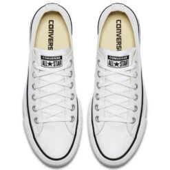 Converse Women's Chuck Taylor All Star Lift In White/Black -Blundstone || Sorel || Hunter Shop c o convers chuck taylor all star lift low top white 560251c 4 1100x
