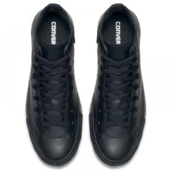 Converse Chuck Taylor All Star Mono Leather High Top In Black Monochrome -Blundstone || Sorel || Hunter Shop c o converse chuck taylor all star monochrome leather high top black 135251 4 1100x