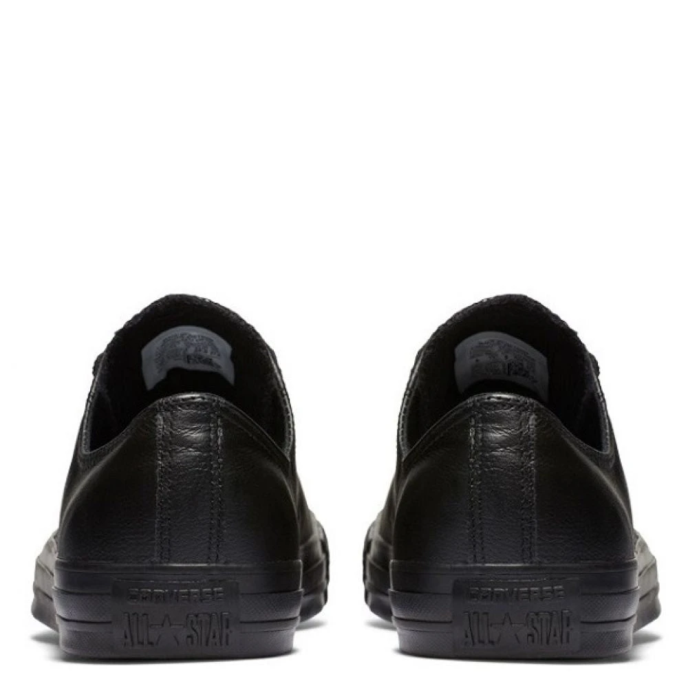Converse Chuck Taylor All Star Mono Leather Low Top In Black Monochrome 7 Converse Chuck Taylor All Star Mono Leather Low Top In Black Monochrome - Image 5