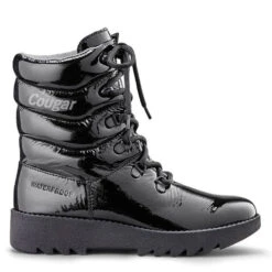 Cougar Women's Original Pillow Patent Boot In Black