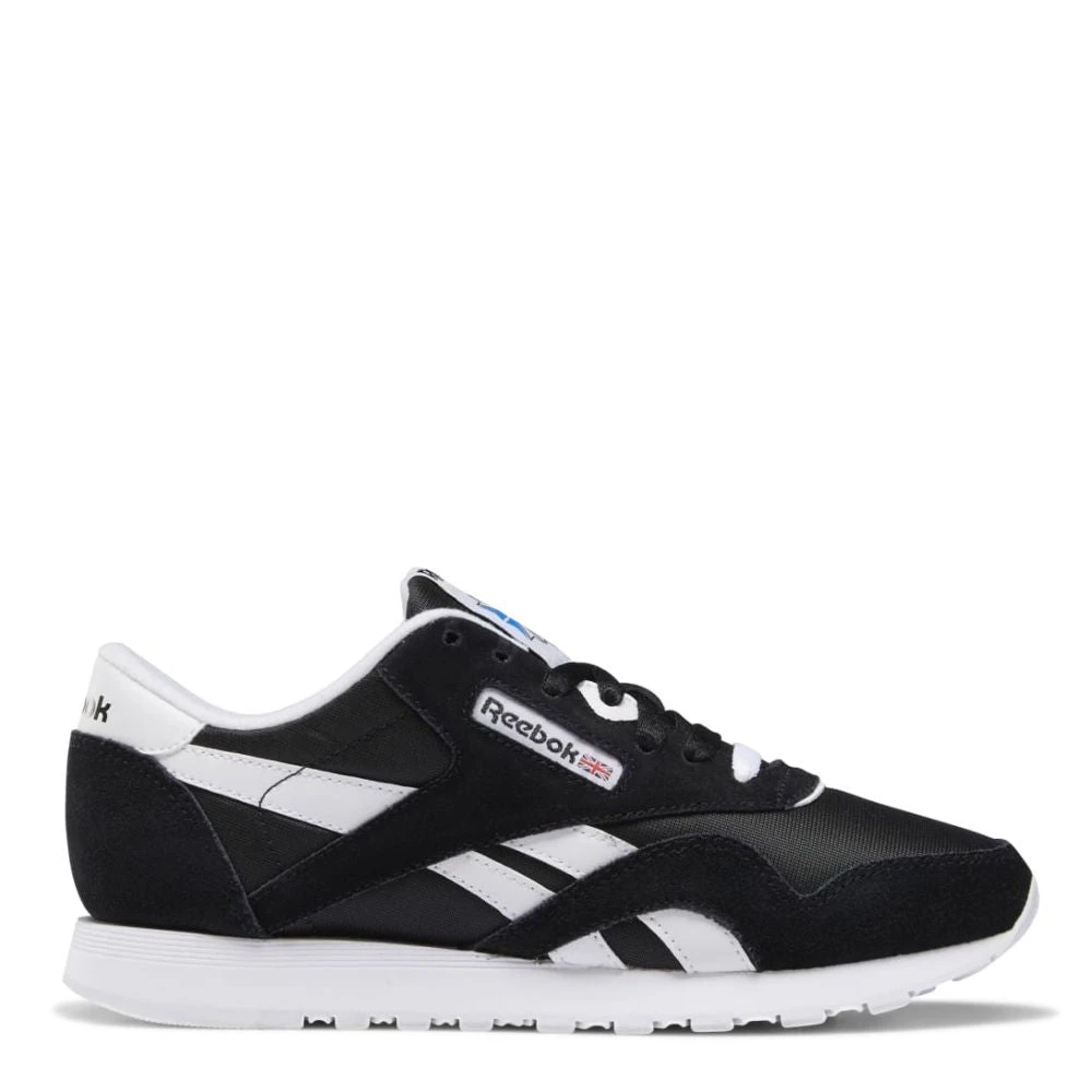 Reebok Women's Classic Nylon In Black/White 3 Reebok Women's Classic Nylon In Black/White