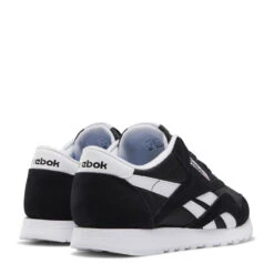 Reebok Women's Classic Nylon In Black/White 11 Reebok Women's Classic Nylon In Black/White -Blundstone || Sorel || Hunter Shop fv4506 6 footwear photography back lateral top view white 1100x