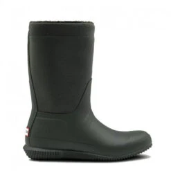 Hunter Women's Original Insulated Roll Top Sherpa Boots In Dark Olive