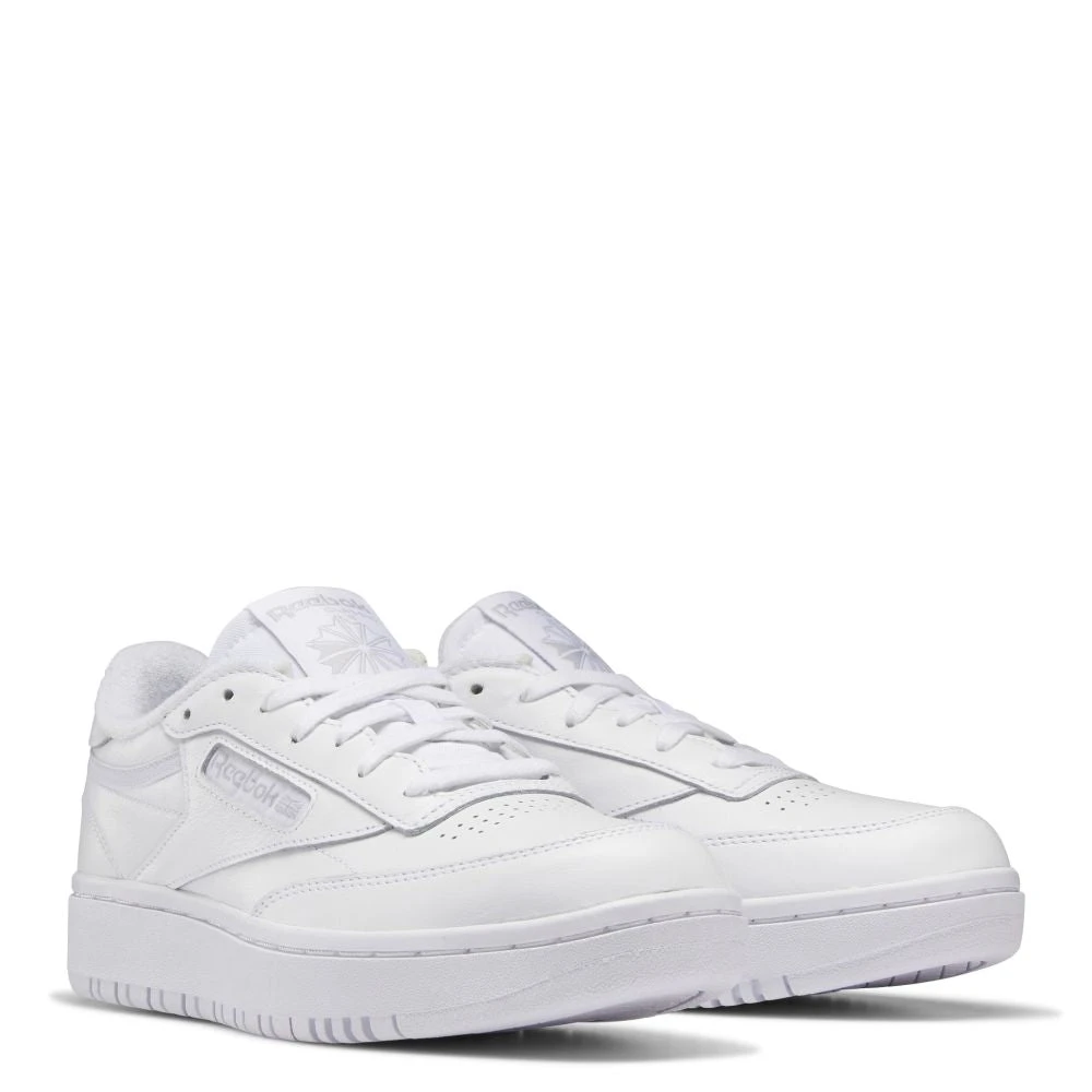 Reebok Women's Club C Double In Ftwr White/Ftwr White/Cold Grey 2 4 Reebok Women's Club C Double In Ftwr White/Ftwr White/Cold Grey 2 - Image 2