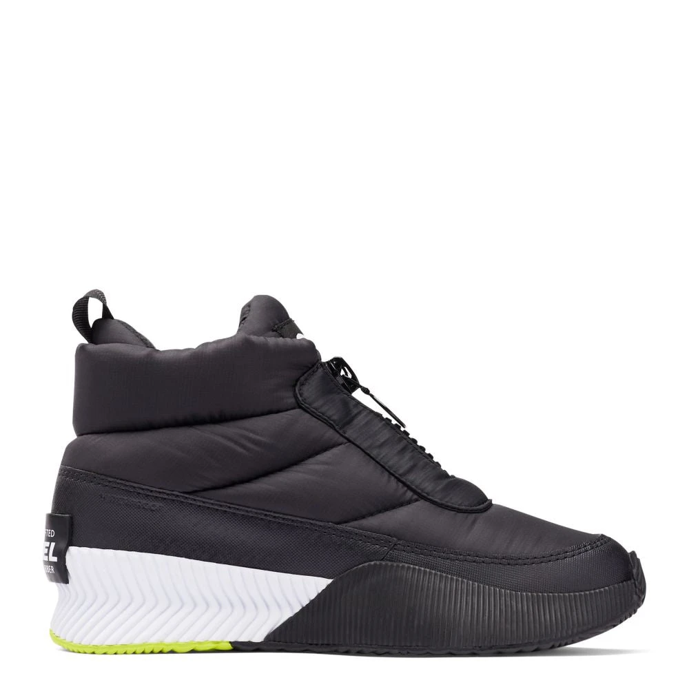 Sorel Women's Out N About III Puffy Zip Boot In Black/White 3 Sorel Women's Out N About III Puffy Zip Boot In Black/White