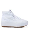 Vans Women's Sk8-Hi Canvas Stacked In True White